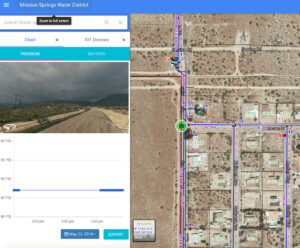 GeoViewer IoT Water Pressure Monitoring for Mission Springs Water District