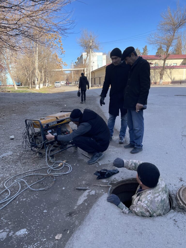 GeoViewer Remote water monitoring  installation in Chirchiq, Uzbekistan